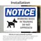 Signmission Working Dogs In Training Do Sign With Symbol, 5 in W x Rectangle, Vinyl Decal OS-2PACK-NS-D-35-L-19073 - alternate 3